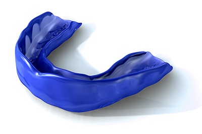 Model of an athletic mouthguard. 